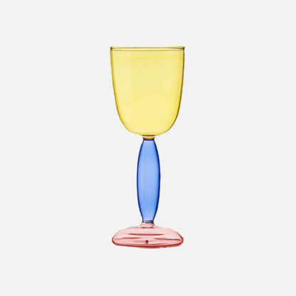 Colorful Glass Chalice and Carafe Set by Phillips