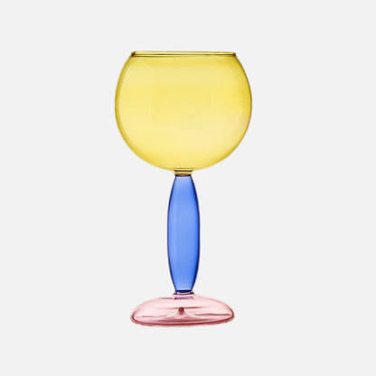 Colorful Glass Chalice and Carafe Set by Phillips