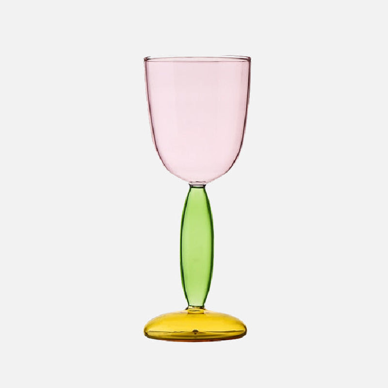 Colorful Glass Chalice and Carafe Set by Phillips - Befez