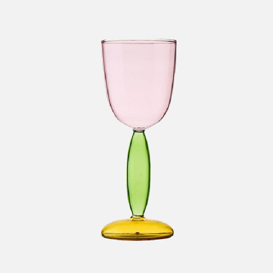 Colorful Glass Chalice and Carafe Set by Phillips - Befez
