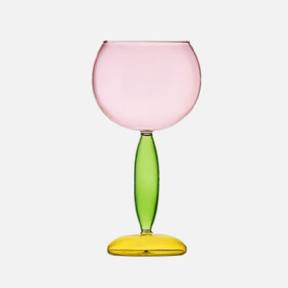 Colorful Glass Chalice and Carafe Set by Phillips