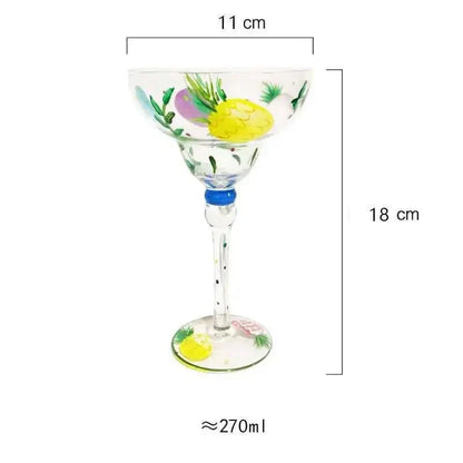 Vibrant Party Margarita Glass