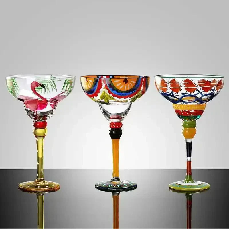 Vibrant Party Margarita Glass