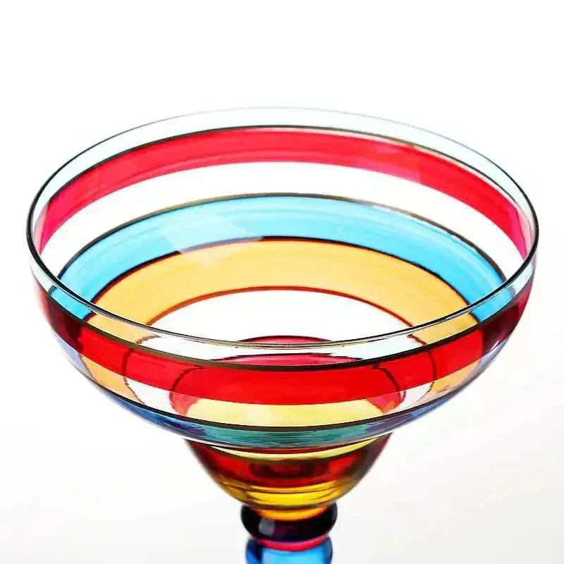 Vibrant Party Margarita Glass