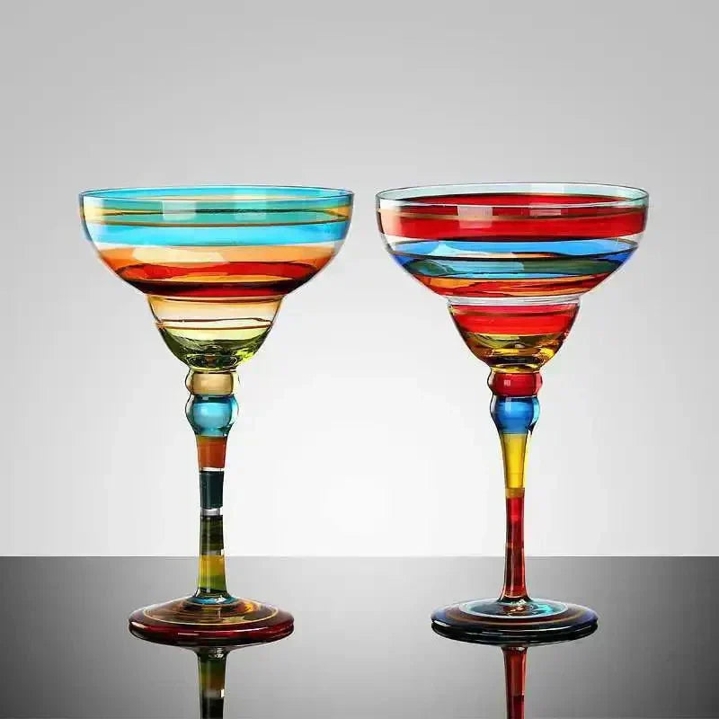 Vibrant Party Margarita Glass