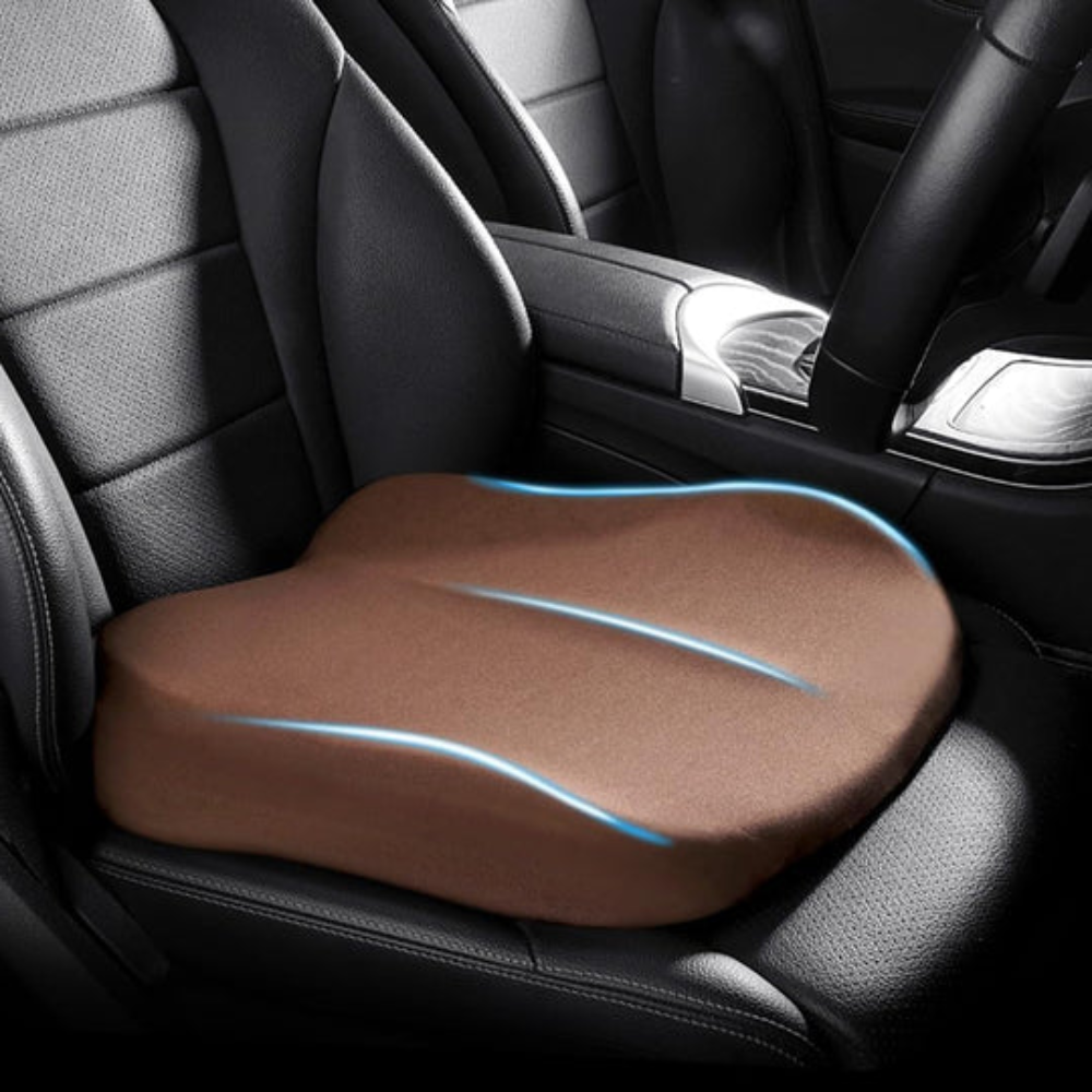 Comfy Car Seat Pad Memory Foam Back Support