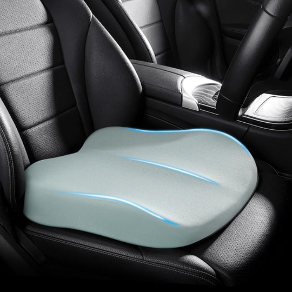 Comfy Car Seat Pad Memory Foam Back Support