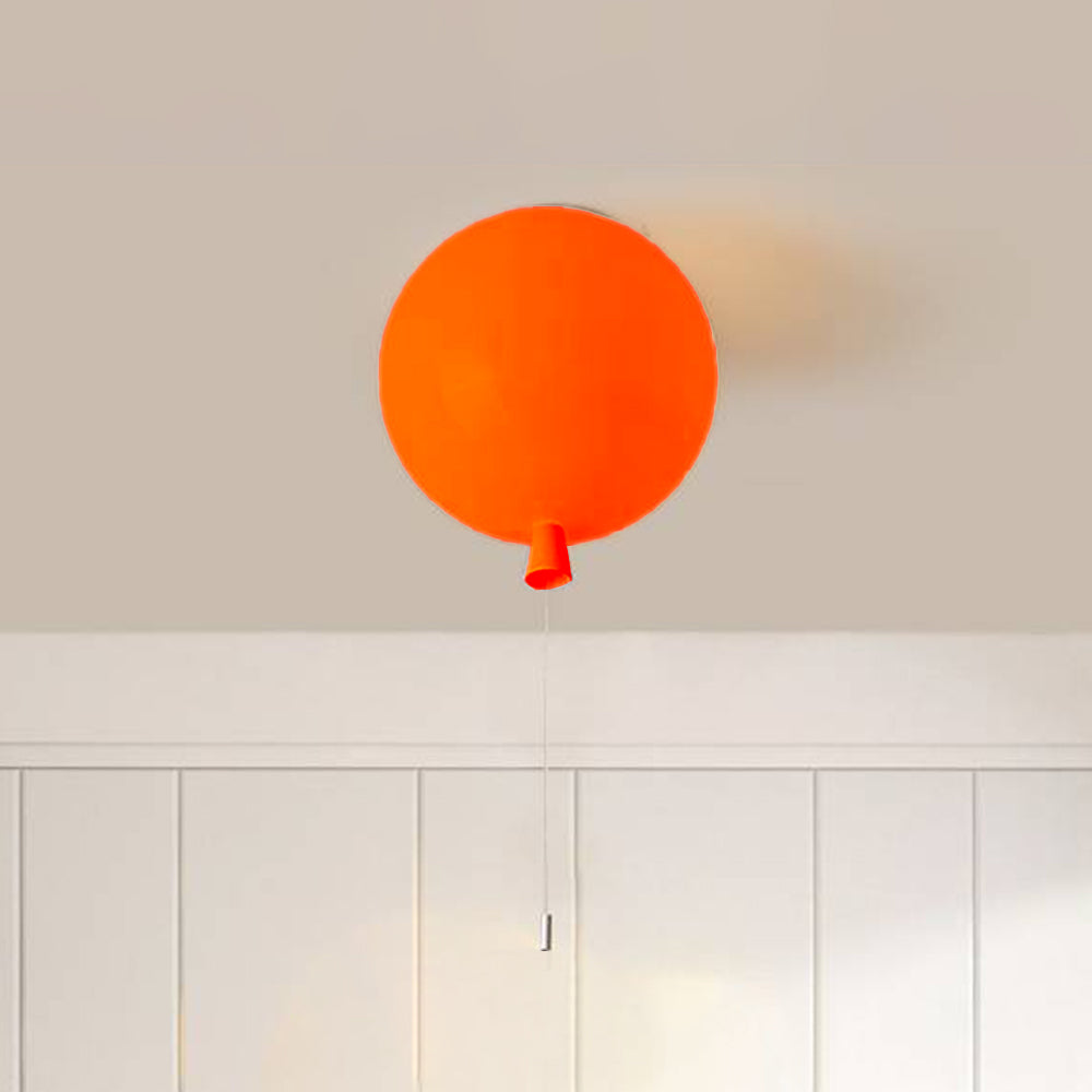 Slim Contemporary LED Globe Ceiling Light