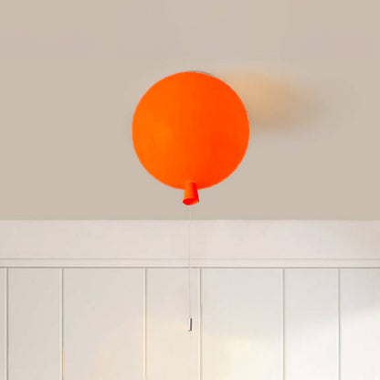 Slim Contemporary LED Globe Ceiling Light