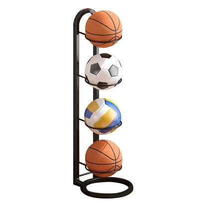 Space Saving Sports Ball Organizer Rack
