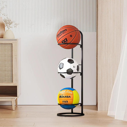 Space Saving Sports Ball Organizer Rack