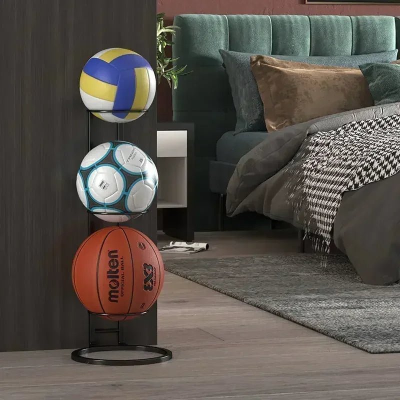 Space Saving Sports Ball Organizer Rack