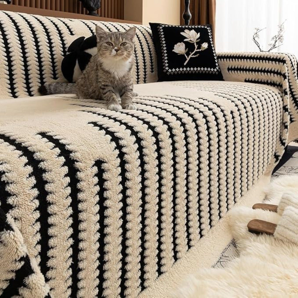 Comfortable Faux Leather Sofa Slipcover
