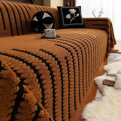Comfortable Faux Leather Sofa Slipcover