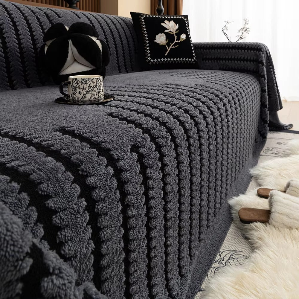 Comfortable Faux Leather Sofa Slipcover
