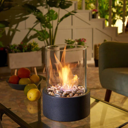 Warm Indoor Table Fire Pit with Realistic Flames