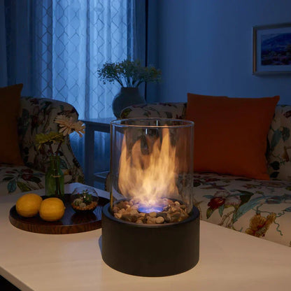 Warm Indoor Table Fire Pit with Realistic Flames