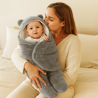 Adorable Bear Baby Blanket and Pajama Set
