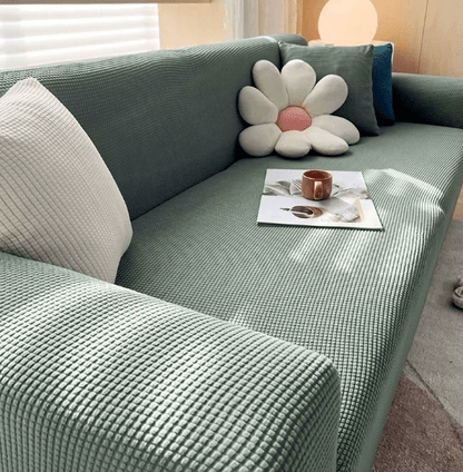 Cozy Stretch Sofa Slipcover with Grip Bottom