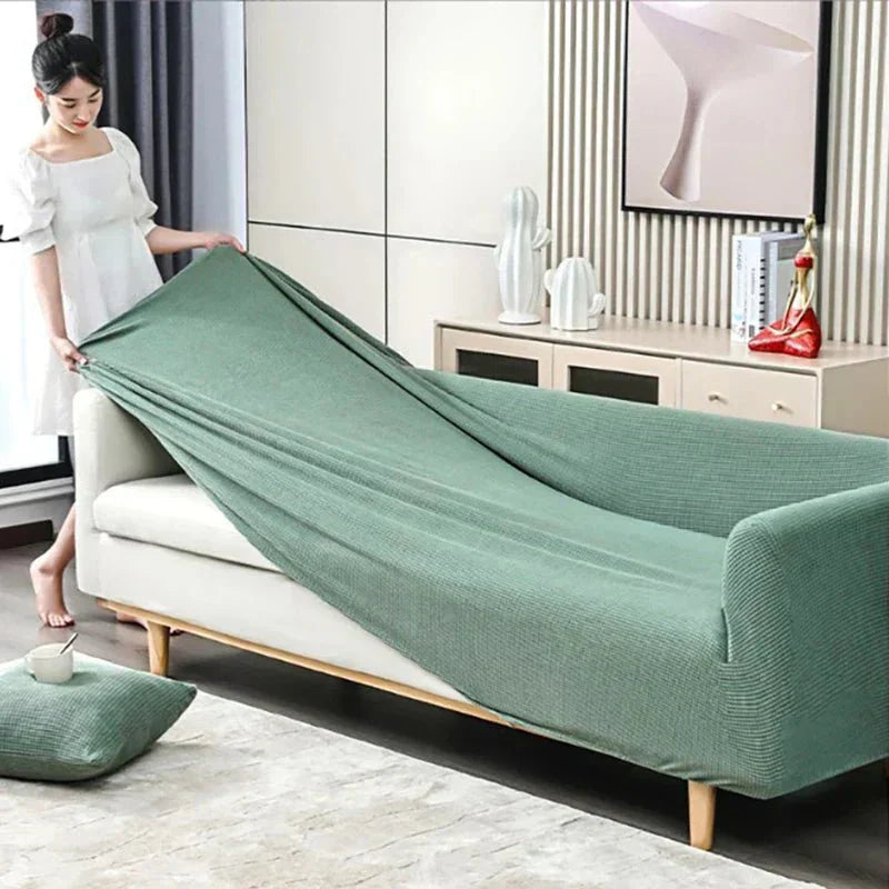 Cozy Stretch Sofa Slipcover with Grip Bottom