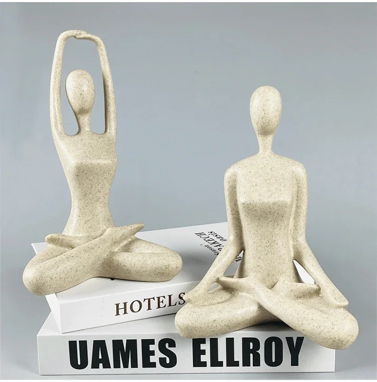 Serenity Female Yoga Figure - Elegant Home Decor Statue