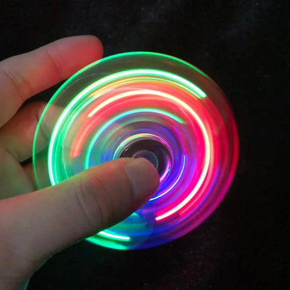 Colorful Glow LED Fidget Spinner Toy