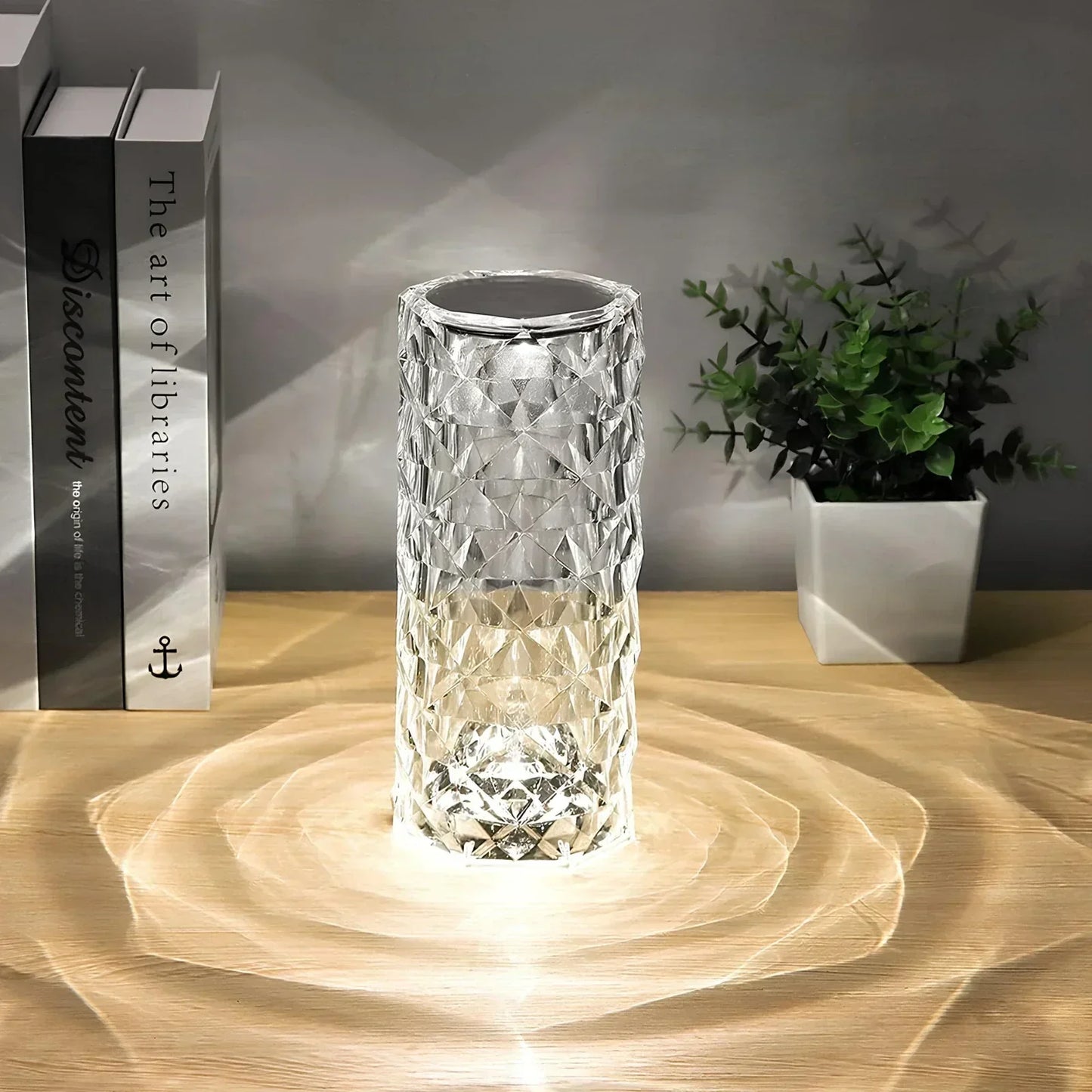 Stylish Glass Desk Lamp with Sensor Switch
