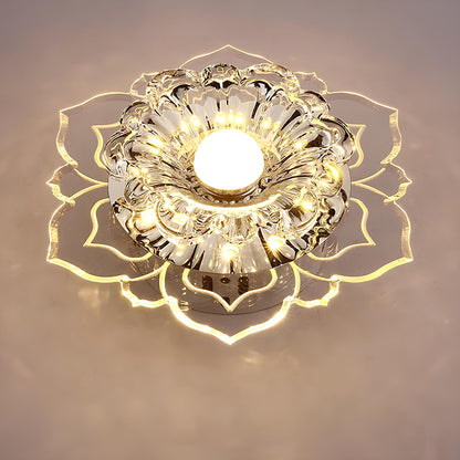 Luxurious Crystal LED Ceiling Light Fixture