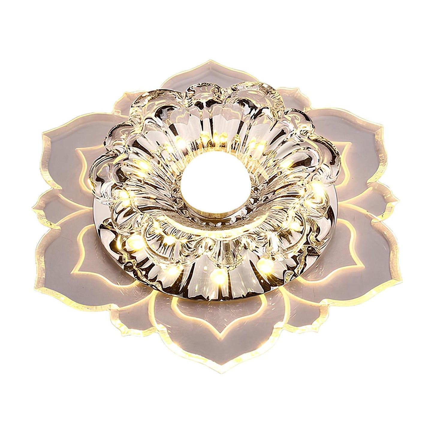 Luxurious Crystal LED Ceiling Light Fixture