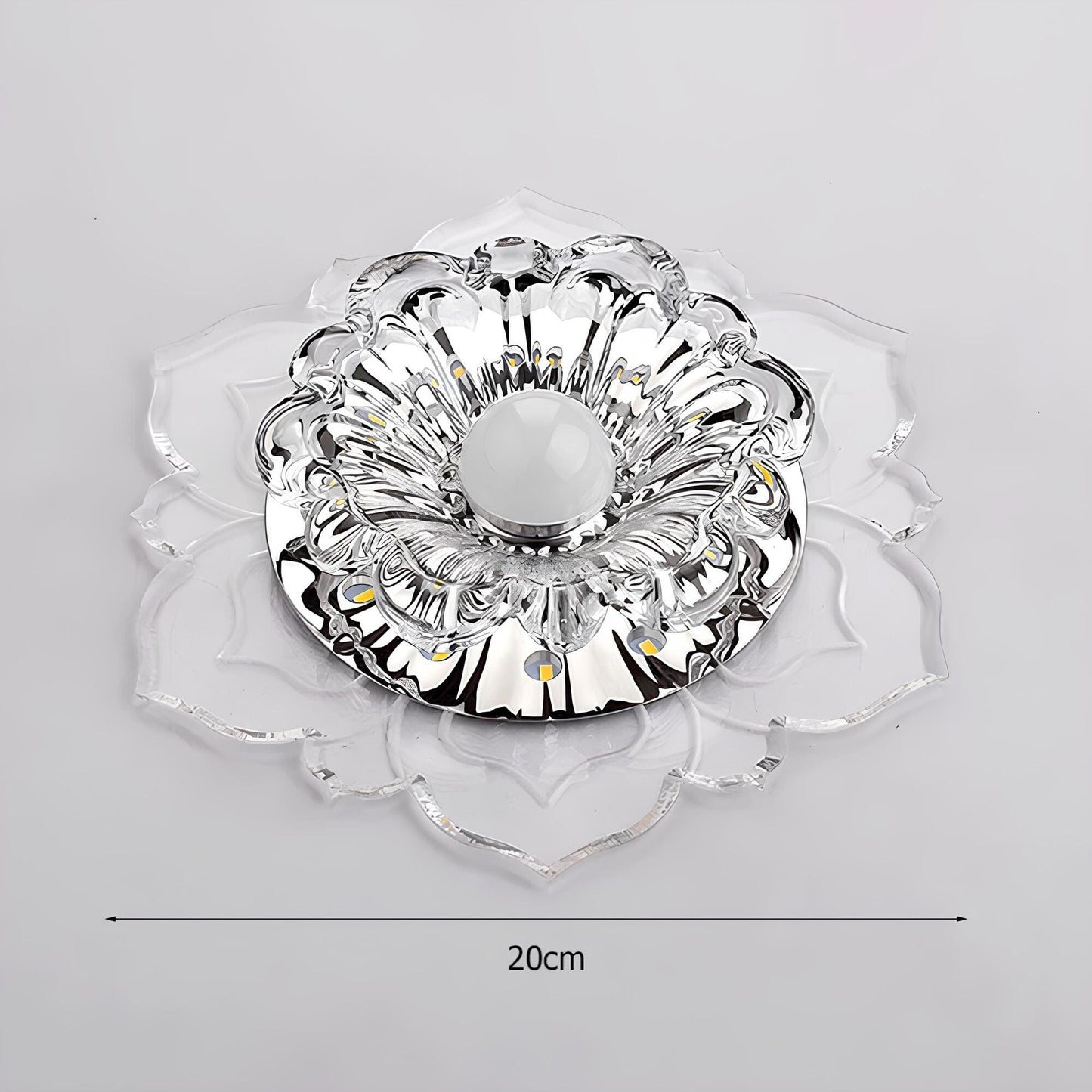 Luxurious Crystal LED Ceiling Light Fixture