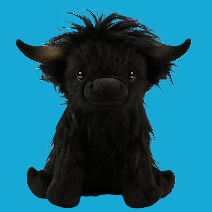 Soft Highland Cow Stuffed Animal Toy