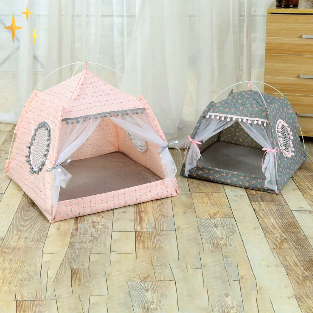 Cozy Animal Play Tent with Doors