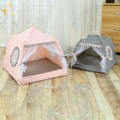Cozy Animal Play Tent with Doors