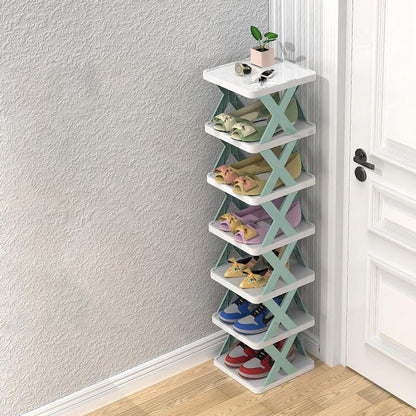 Compact 3-Tier Stackable Shoe Organizer