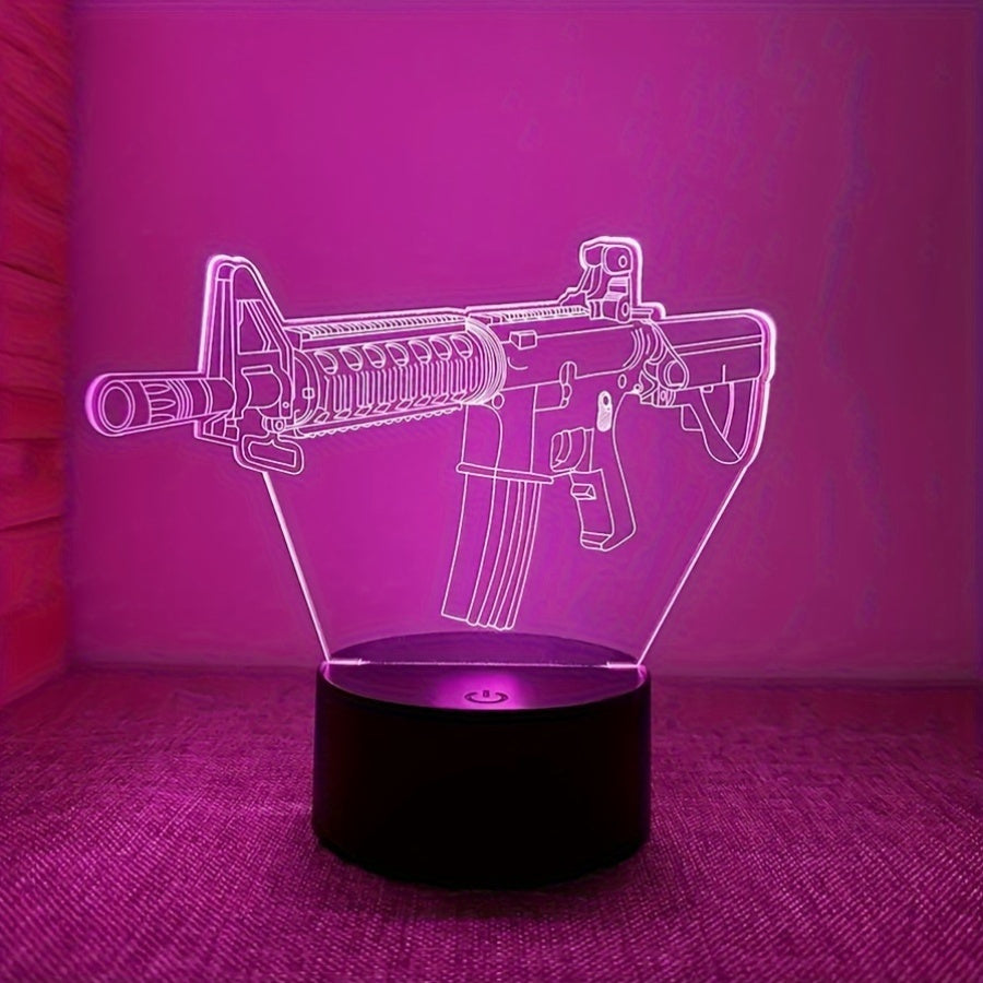 Sleek 3D LED Touch Desk Lamp