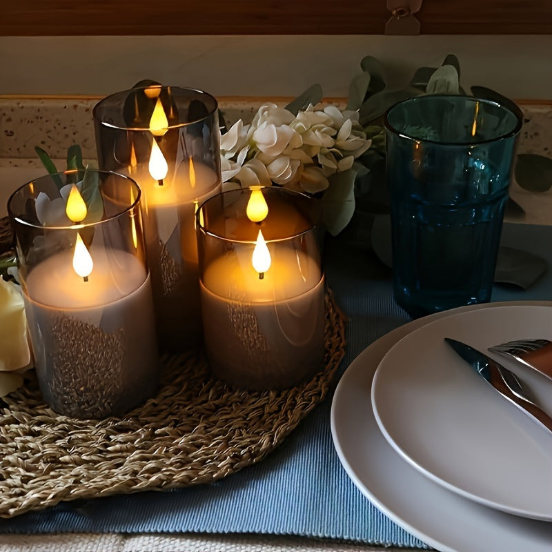 Warm White LED Candle Set – Soft Ambient Home Lighting