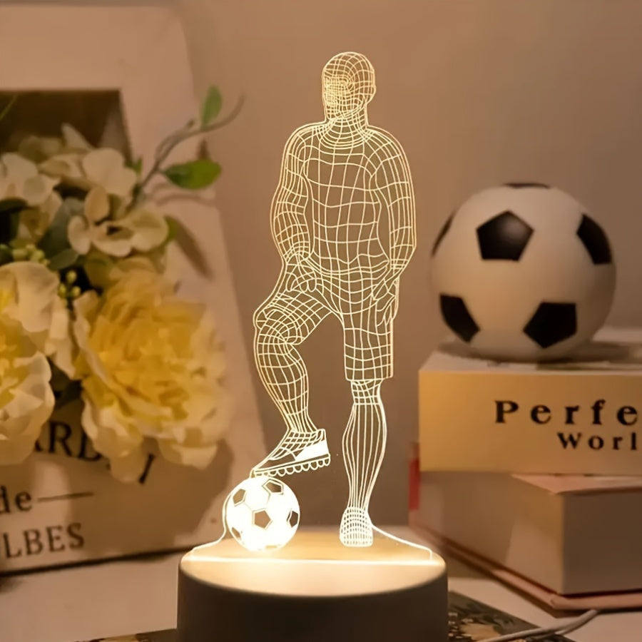 3D Football Table Desk Lamp