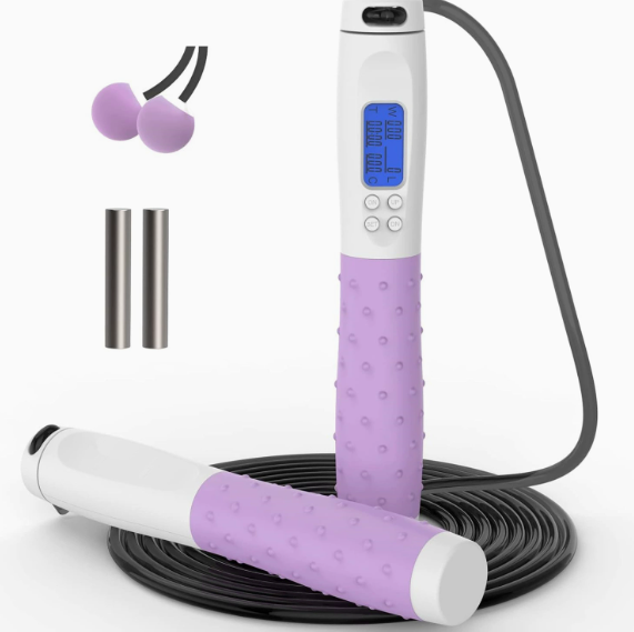 Smart Jump Rope with Calorie Tracker and Fitness Timer