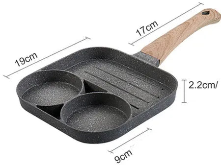 3 Compartment Food Steamer Cooker