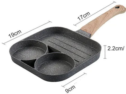 3 Compartment Food Steamer Cooker