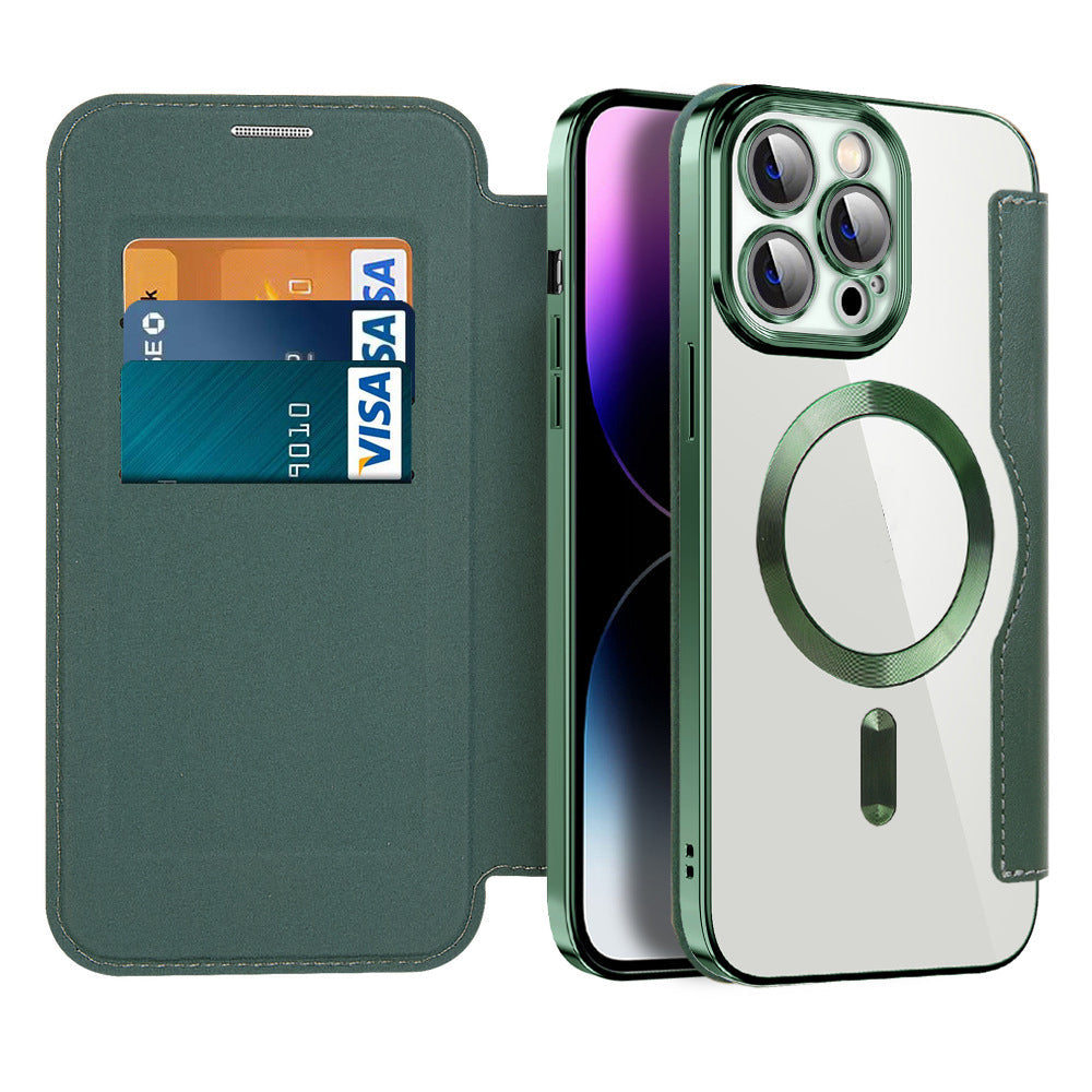 Slim Magnetic Phone Flip Cover Case