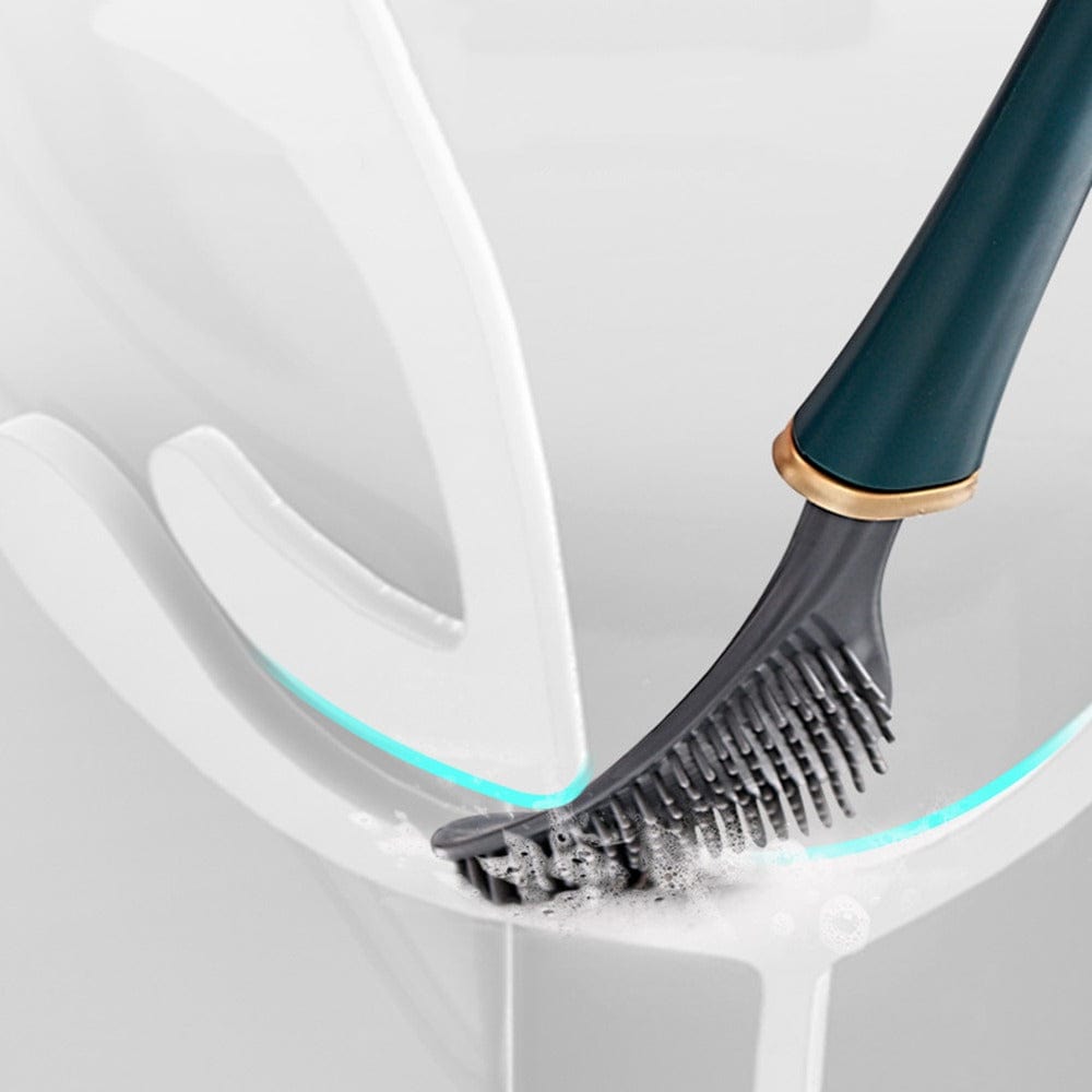 Soft Silicone Toilet Brush Compact Design