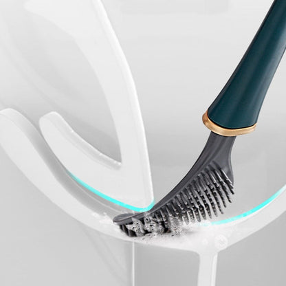 Soft Silicone Toilet Brush Compact Design
