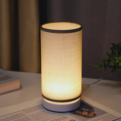 Bright USB Desk Lamp in Silver Cylinder Base