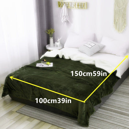 Plush Double Sided Fuzzy Blanket for Cozy Warmth