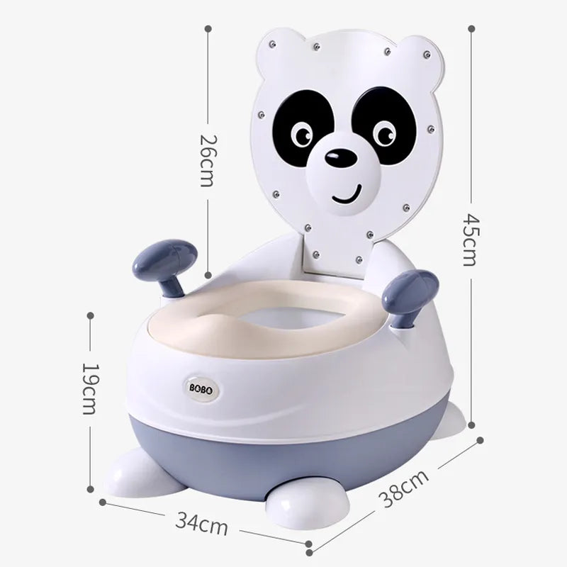 Cute Panda Baby Potty Chair with Soft Seat