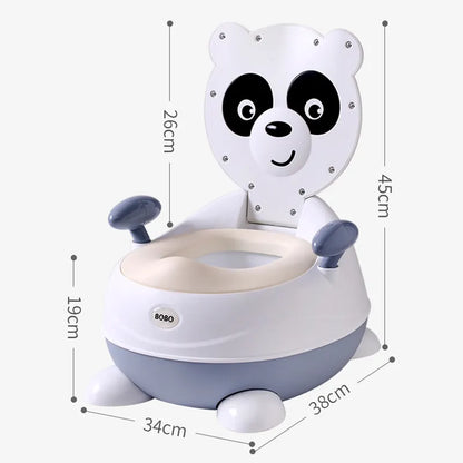 Cute Panda Baby Potty Chair with Soft Seat