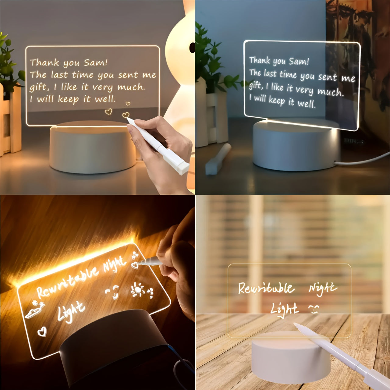 Modern LED Desk Lamp with Storage