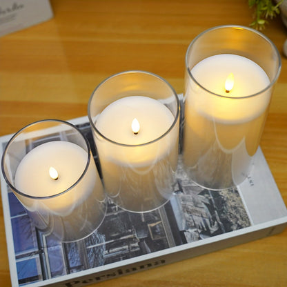 Realistic Flicker LED Candle Set with Remote