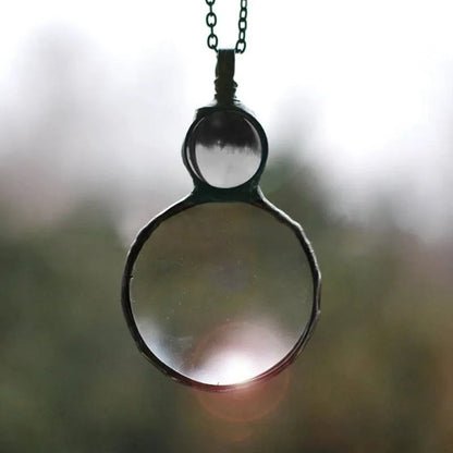Classic Magnifying Glass Pendant Necklace